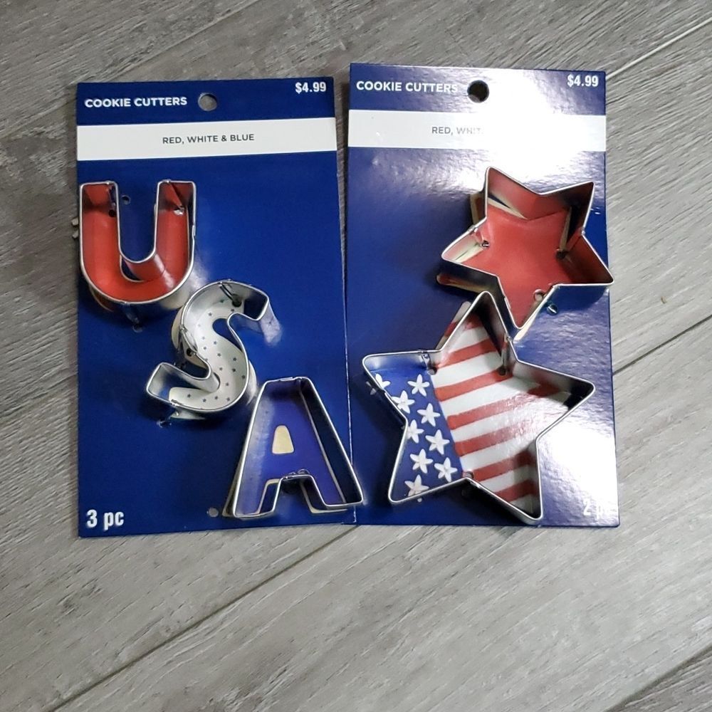 💥5/$25 SALE | BUNDLE TO SAVE | PATRIOTIC USA COOKIE CUTTERS